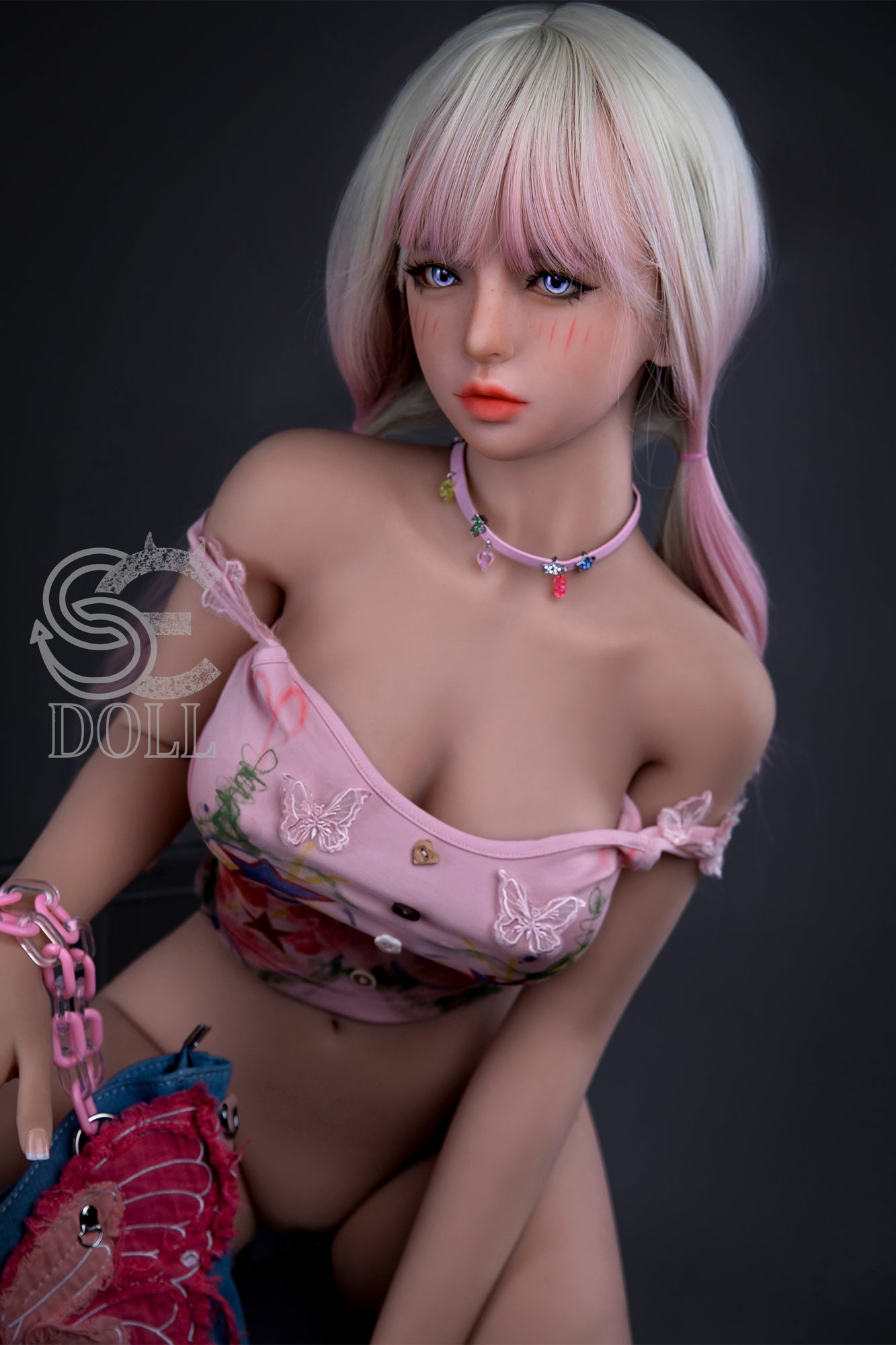 153cm Fカップ STPE製 可愛いラブドール 良乳 Mika.D