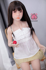 132cm Aカップ シリコンヘッド+TPEボディ 可愛いラブドール MM109 京子みやこ