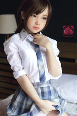 132cm Aカップ シリコンヘッド+TPEボディ 可愛いラブドール MM129 麻衣子まいこ
