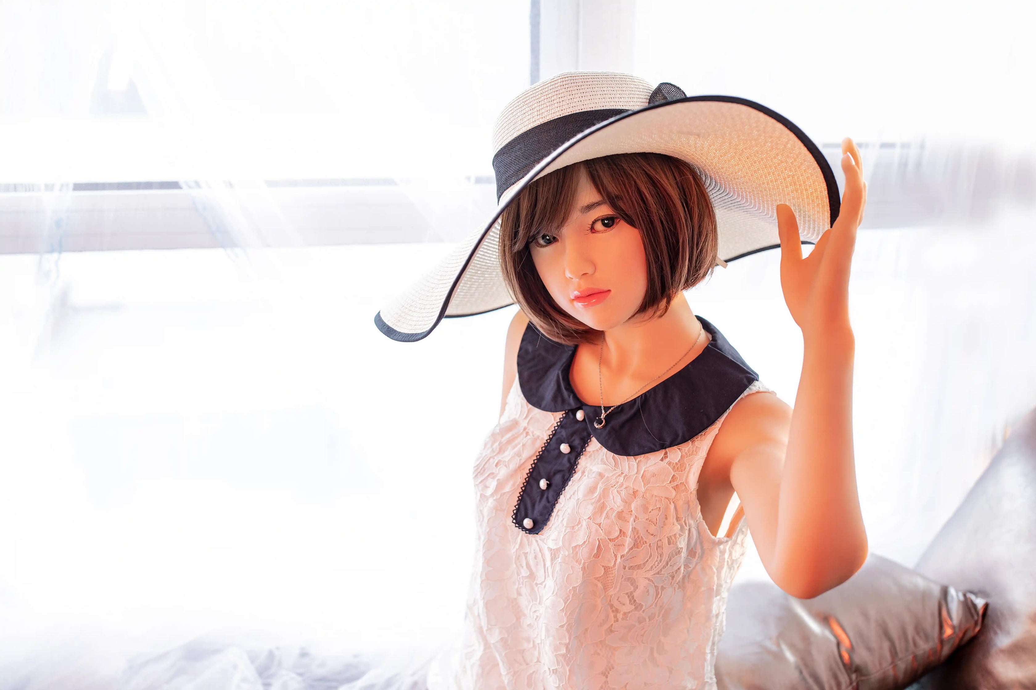 140cm Bカップ 高級TPEボディ+シリコンヘッド 可愛い美少女ラブドール Vy