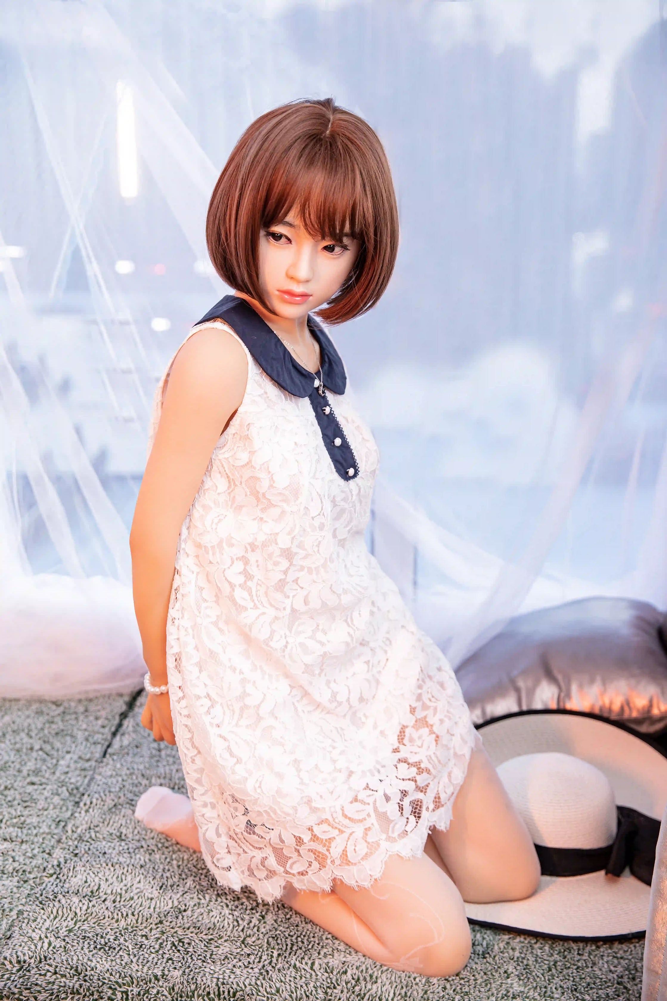 140cm Bカップ 高級TPEボディ+シリコンヘッド 可愛い美少女ラブドール Vy